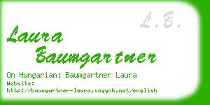 laura baumgartner business card